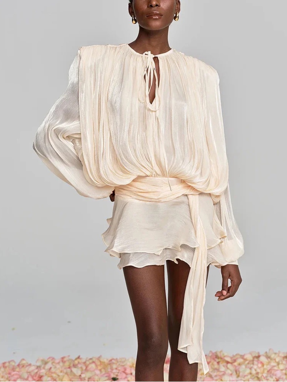 Vici Black and Ivory Dress Label Detail